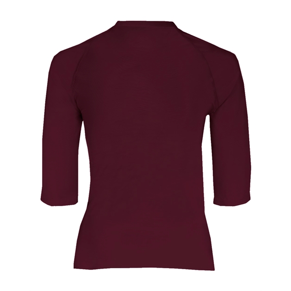 Pro compression 1/2 sleeve crew. Stretch body fit, double-needle hem, Badger... from ASI 37461 Augusta Sportswear