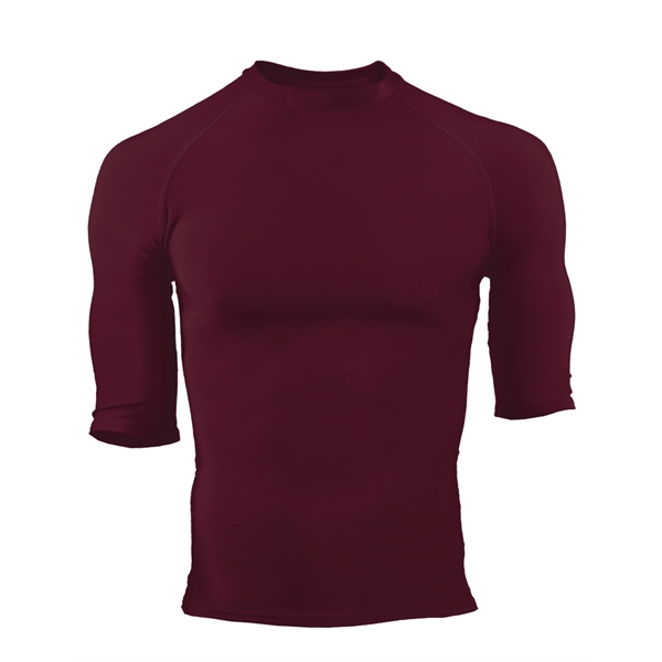 Pro compression 1/2 sleeve crew. Stretch body fit, double-needle hem, Badger... from ASI 37461 Augusta Sportswear