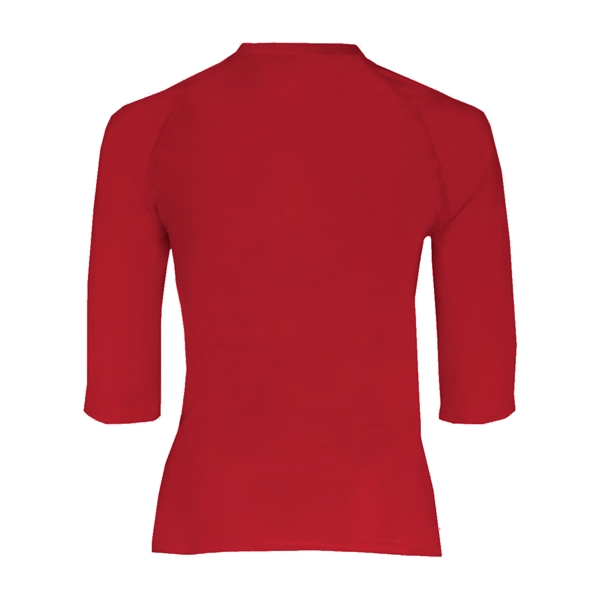 Pro compression 1/2 sleeve crew. Stretch body fit, double-needle hem, Badger... from ASI 37461 Augusta Sportswear