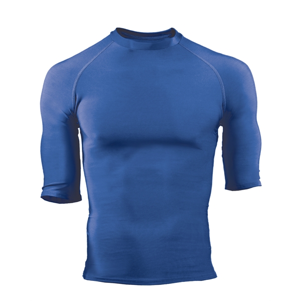 Pro compression 1/2 sleeve crew. Stretch body fit, double-needle hem, Badger... from ASI 37461 Augusta Sportswear