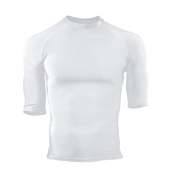 Pro compression 1/2 sleeve crew. Stretch body fit, double-needle hem, Badger... from ASI 37461 Augusta Sportswear