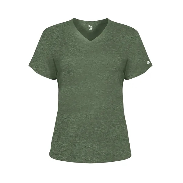 The Ladies' Tri-Blend V-Neck Tee is made from a performance fabric... from ASI 37461 Augusta Sportswear