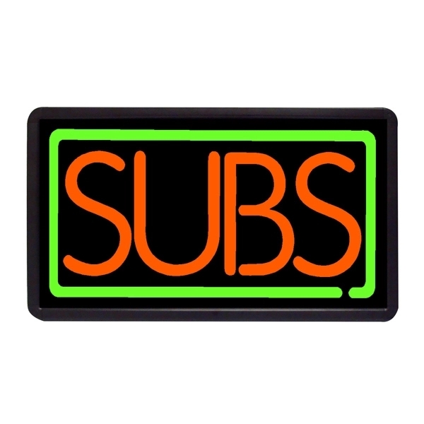 13" x 24" simulated neon sign with ready-made title light box.... from ASI 30442 Above & Beyond Advertising Products / PromoAdLine