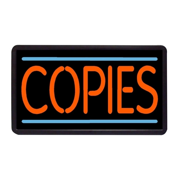 13" x 24" simulated neon sign with ready-made title light box.... from ASI 30442 Above & Beyond Advertising Products / PromoAdLine