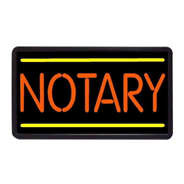 13" x 24" simulated neon sign with ready-made title light box.... from ASI 30442 Above & Beyond Advertising Products / PromoAdLine