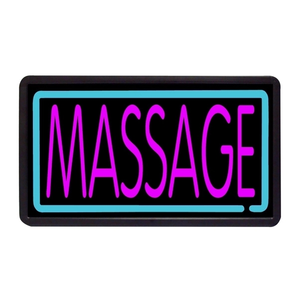 13" x 24" simulated neon sign with ready-made title light box.... from ASI 30442 Above & Beyond Advertising Products / PromoAdLine