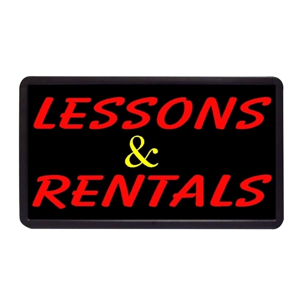 13" x 24" simulated neon sign with ready-made title light box.... from ASI 30442 Above & Beyond Advertising Products / PromoAdLine