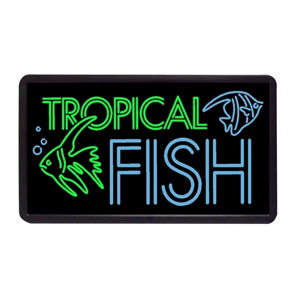 13" x 24" simulated neon sign with ready-made title light box.... from ASI 30442 Above & Beyond Advertising Products / PromoAdLine