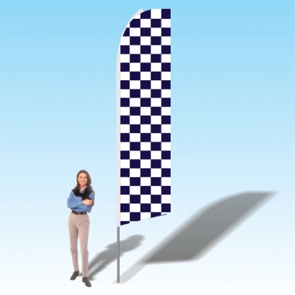 Advertising banner flag package with 15 foot pole, colored/patterned printed flag... from ASI 30442 Above & Beyond Advertising Products / PromoAdLine