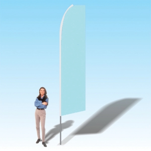 Advertising banner flag package with 15 foot pole, colored/patterned printed flag... from ASI 30442 Above & Beyond Advertising Products / PromoAdLine