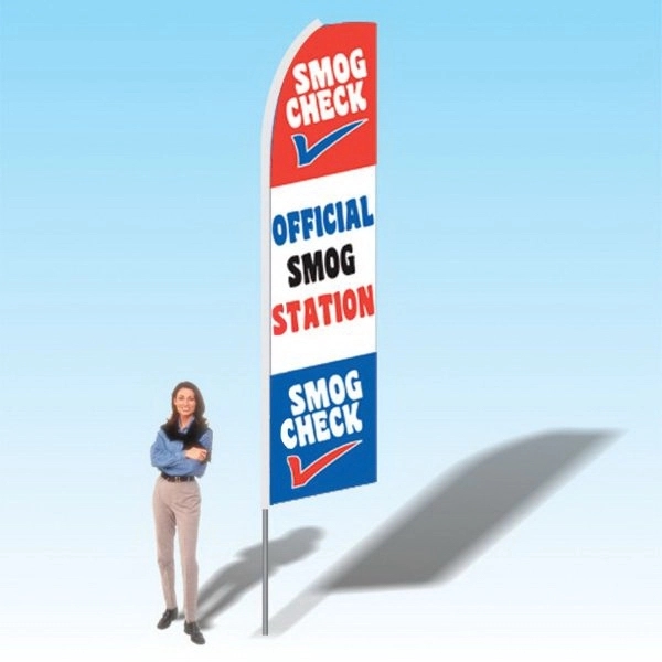 Advertising banner flag package with 15 foot pole, cars/auto themed printed... from ASI 30442 Above & Beyond Advertising Products / PromoAdLine