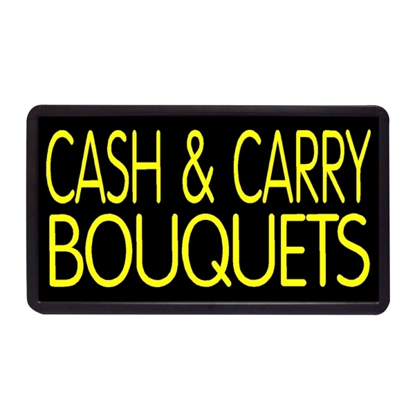 13" x 24" simulated neon sign with ready-made title light box.... from ASI 30442 Above & Beyond Advertising Products / PromoAdLine