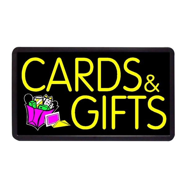 13" x 24" simulated neon sign with ready-made title light box.... from ASI 30442 Above & Beyond Advertising Products / PromoAdLine