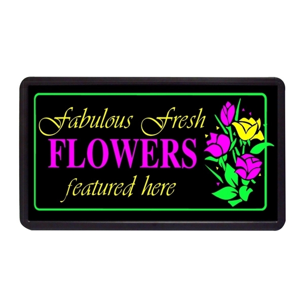 13" x 24" simulated neon sign with ready-made title light box.... from ASI 30442 Above & Beyond Advertising Products / PromoAdLine