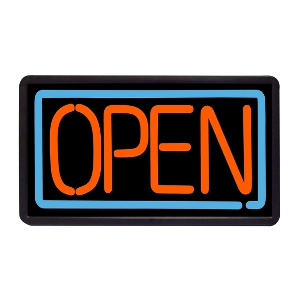 13" x 24" simulated neon sign with ready-made title light box.... from ASI 30442 Above & Beyond Advertising Products / PromoAdLine