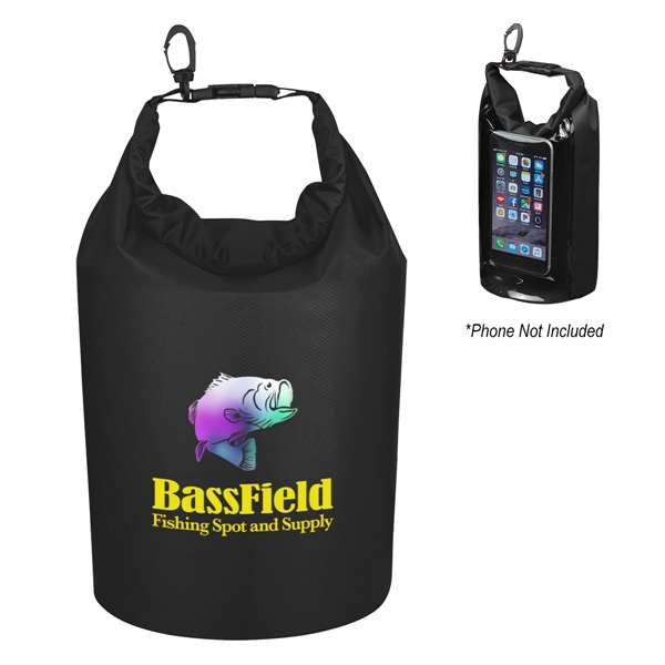 Waterproof bag made of ripstop polyester with PVC backing, phone pocket... from ASI 61125 Hit Promotional Products / Hit®