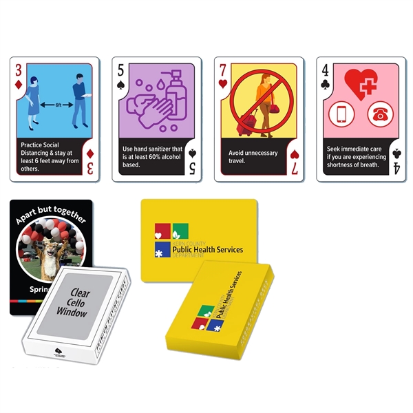 Covid-19 custom face playing cards.... from ASI 56080 Playing Cards On Demand