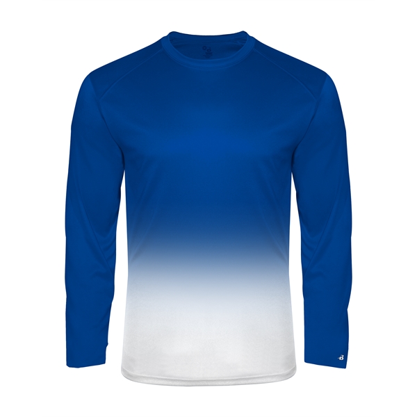 Long sleeve youth tee with sport shoulder for maximum movement, Self-fabric... from ASI 37461 Augusta Sportswear