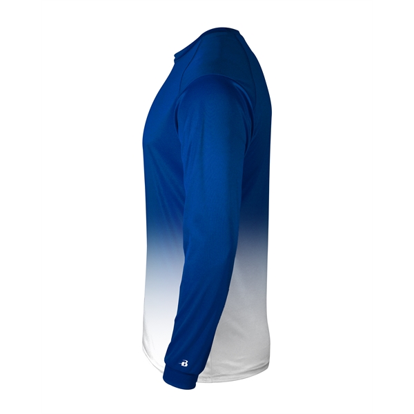 Long sleeve youth tee with sport shoulder for maximum movement, Self-fabric... from ASI 37461 Augusta Sportswear