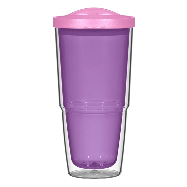 24 Oz. Biggie Tumbler With Lid. Double Wall Construction For Insulation... from ASI 61125 Hit Promotional Products / Hit®