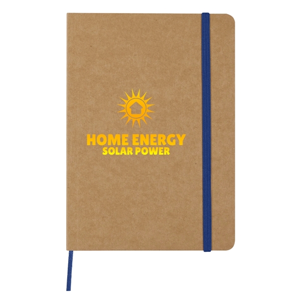 80 Page Lined 5" X 7" Eco-Inspired Strap Notebook with Paper... from ASI 61125 Hit Promotional Products / Hit®