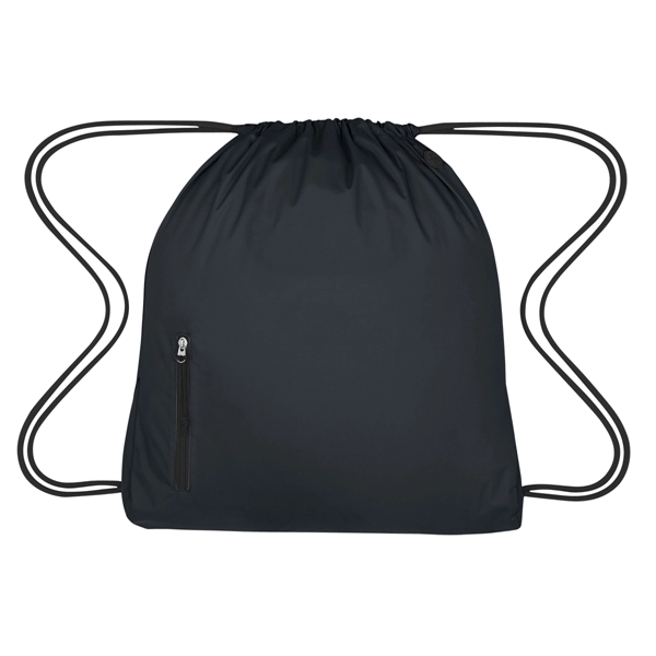 High density pongee nylon material drawstring pack.... from ASI 61125 Hit Promotional Products / Hit®