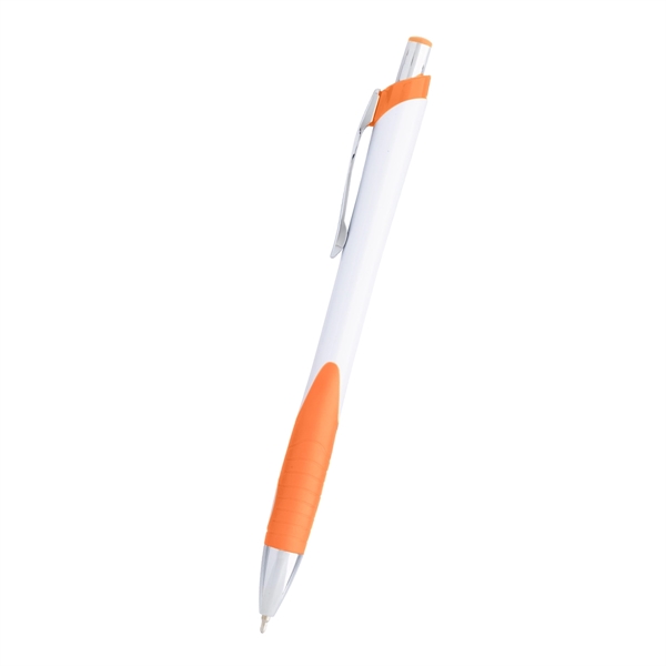 Sleek write Haven pen with low viscosity ink, a rubber grip... from ASI 61125 Hit Promotional Products