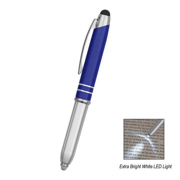 Ballpoint Stylus Pen with Light, push down on bulb to activate... from ASI 61125 Hit Promotional Products / Hit®