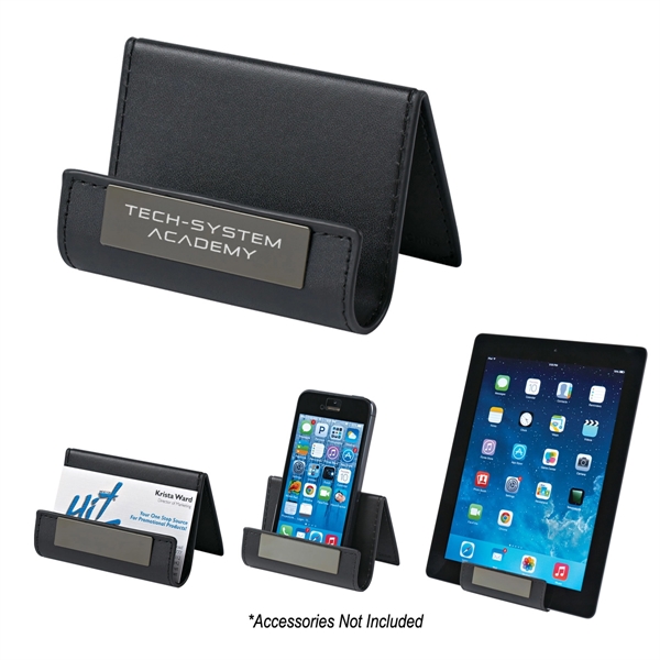 Stand that holds business cards, tablets or cell phone.... from ASI 61125 Hit Promotional Products / Hit®