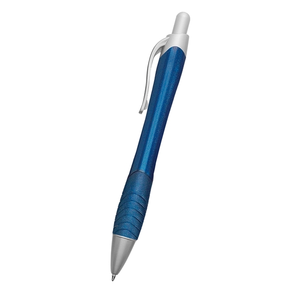 Ballpoint pen with contoured rubberized grip.... from ASI 61125 Hit Promotional Products / Hit®