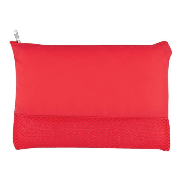Mesh vanity bag with main zippered compartment.... from ASI 61125 Hit Promotional Products / Hit®