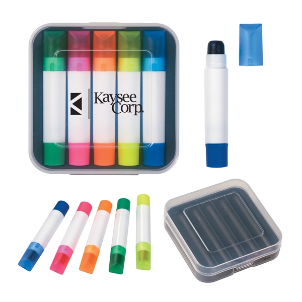 Set of 5 wax highlighters.... from ASI 61125 Hit Promotional Products / Hit®