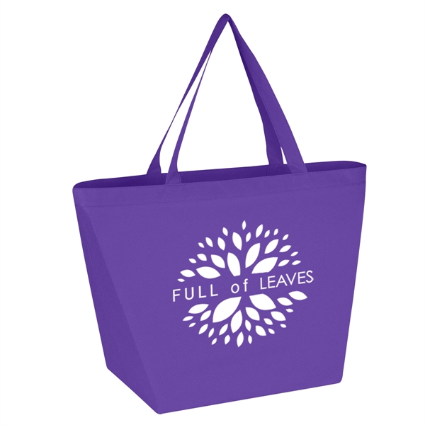 Non-Woven Budget Shopper Tote Bag.  Made of 80 Gram Non-Woven,... from ASI 61125 Hit Promotional Products / Hit®