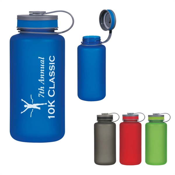 32 oz. sports bottle with rubberized finished and self-attached screw-on, spill... from ASI 61125 Hit Promotional Products / Hit®