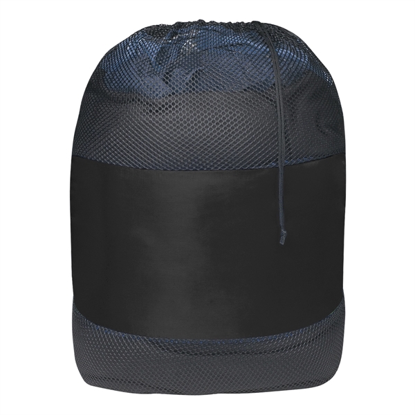 Laundry bag made of 210 Denier Polyester with soft nylon mesh... from ASI 61125 Hit Promotional Products / Hit®