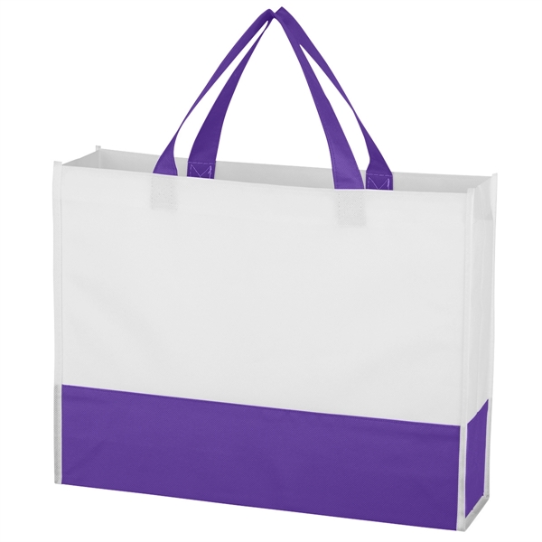 Non-Woven Prism Tote Bag Made Of 70 Gram Non-Woven, Coated Water-Resistant... from ASI 61125 Hit Promotional Products / Hit®