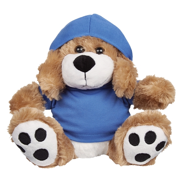 8 1/2" plush big paw dog with imprinted shirt... from ASI 61125 Hit Promotional Products / Hit®