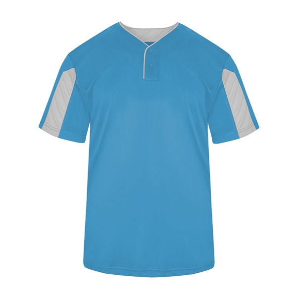 Youth shirt with two-button placket with piping detail, Badger sport paneled... from ASI 37461 Augusta Sportswear