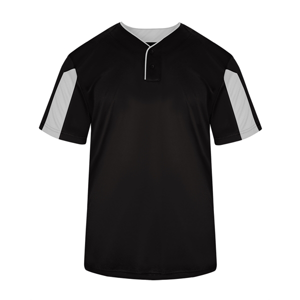 Youth shirt with two-button placket with piping detail, Badger sport paneled... from ASI 37461 Augusta Sportswear