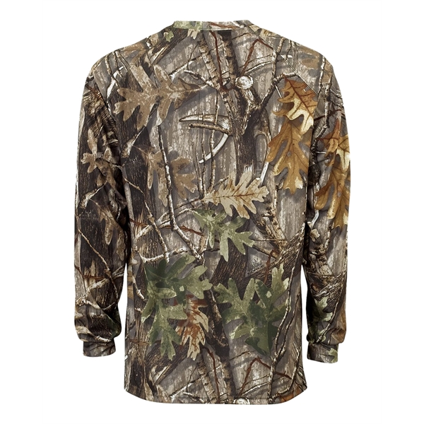 Long sleeve t-shirt with paneled shoulder for maximum movement, double-needle hem,... from ASI 37461 Augusta Sportswear