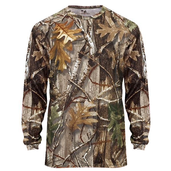 Long sleeve t-shirt with paneled shoulder for maximum movement, double-needle hem,... from ASI 37461 Augusta Sportswear