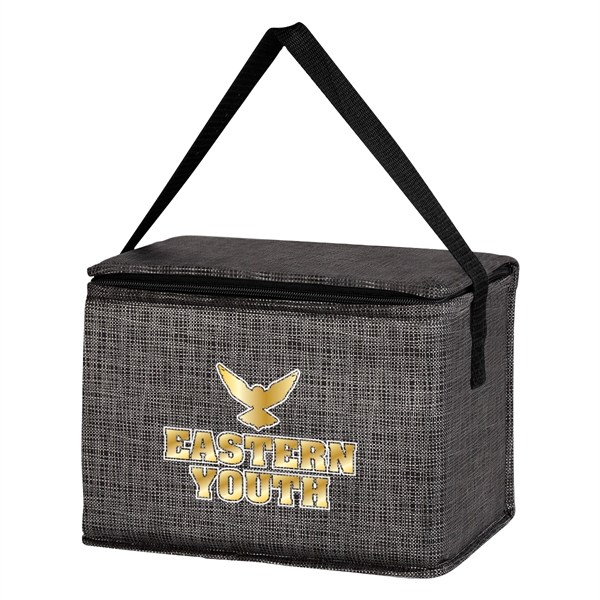 Nonwoven polypropylene lunch bag with foam insulation, zippered main compartment and... from ASI 61125 Hit Promotional Products / Hit®