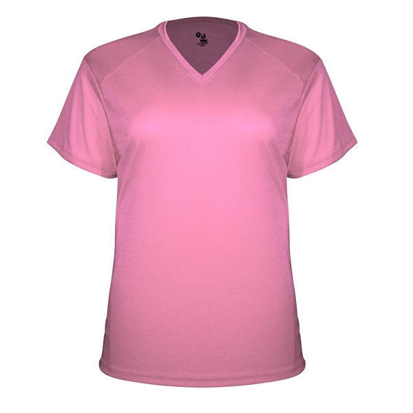 Girl's t-shirt with shoulder for maximum movement, self-fabric collar, double-needle hem.... from ASI 37461 Augusta Sportswear