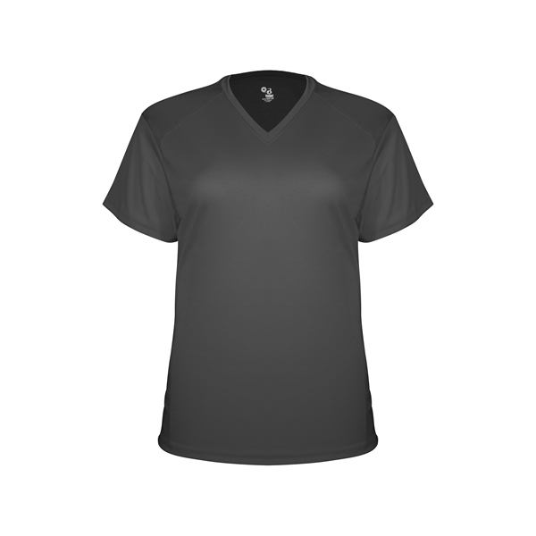 Girl's t-shirt with shoulder for maximum movement, self-fabric collar, double-needle hem.... from ASI 37461 Augusta Sportswear