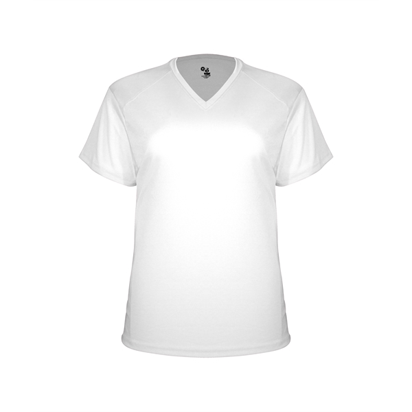 Girl's t-shirt with shoulder for maximum movement, self-fabric collar, double-needle hem.... from ASI 37461 Augusta Sportswear