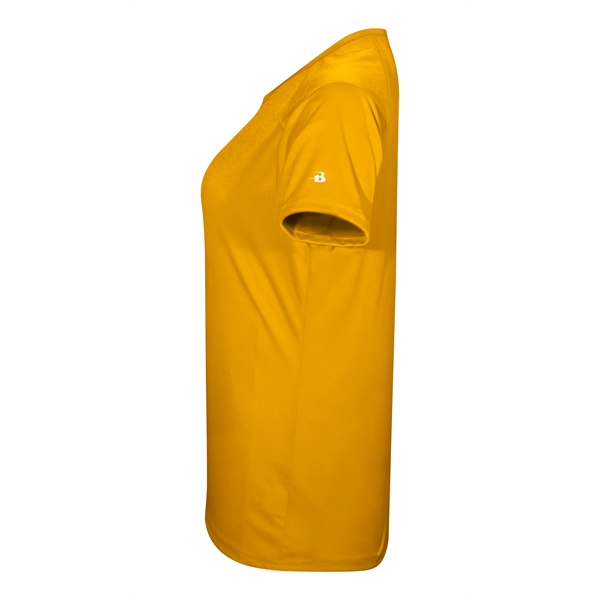 Girl's t-shirt with shoulder for maximum movement, self-fabric collar, double-needle hem.... from ASI 37461 Augusta Sportswear