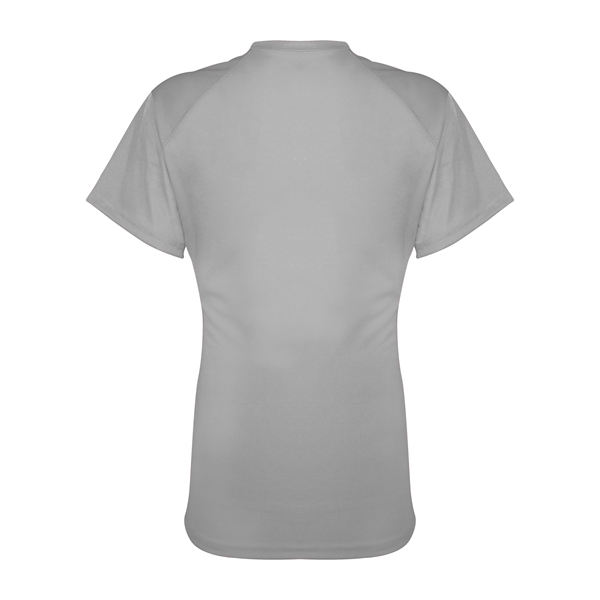 Girl's t-shirt with shoulder for maximum movement, self-fabric collar, double-needle hem.... from ASI 37461 Augusta Sportswear