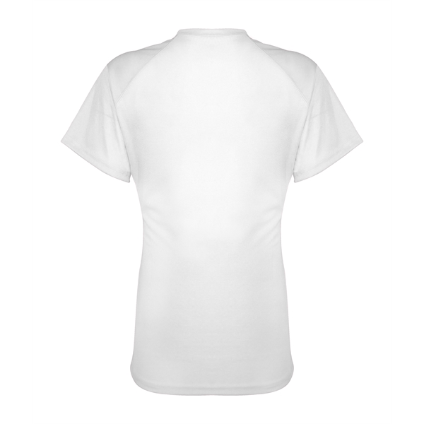 Girl's t-shirt with shoulder for maximum movement, self-fabric collar, double-needle hem.... from ASI 37461 Augusta Sportswear