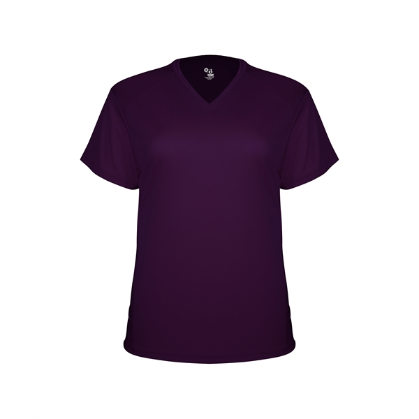 Girl's t-shirt with shoulder for maximum movement, self-fabric collar, double-needle hem.... from ASI 37461 Augusta Sportswear