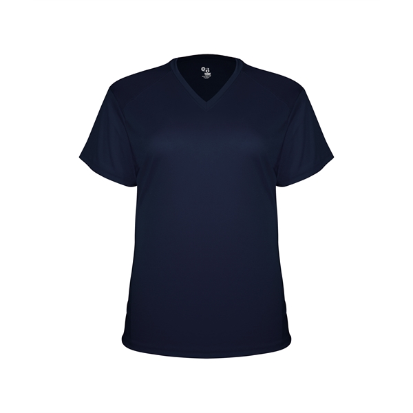 Girl's t-shirt with shoulder for maximum movement, self-fabric collar, double-needle hem.... from ASI 37461 Augusta Sportswear